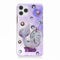 Personalised Phone Case For Apple iPhones, 16, 15, 14,13, 12, 11, Pro Max, Mini, XR, SE Custom Plastic Hard Phone Cover, Purple Pink Seal Unicorn Phone Case with Name, Initial Phone Case
