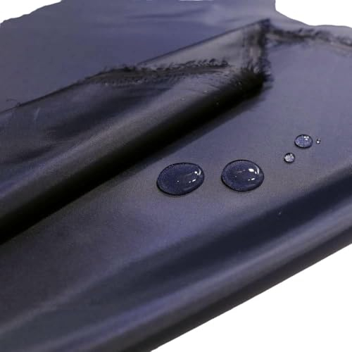 TOLKO extra Leichter Nylonstoff als Planen-Stoff | wetterfeste Meterware 160 cm breit | Wasserabweisend Reißfest | Universal Outdoorstoff zum Nähen (Marine Blau)