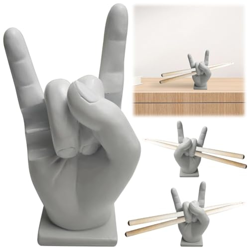 AMZLORD Creative Rock Hand Drumstick Halter Harz Drumstick Display Ständer Rack Mallet Drumstick Halterung Home Dekoration Lustiges Geschenk for Schlagzeuger