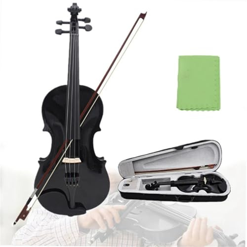 Geige Anfänger 4/4 3/4 1/2 1/8 Akustische Violingeige Für Violinanfänger Mit Koffer Und Bogen(1/8)