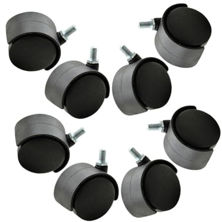 8pcs Heavy Duty Swivel Casters Wheels Set for Gaming Chairs and Computer Chairs