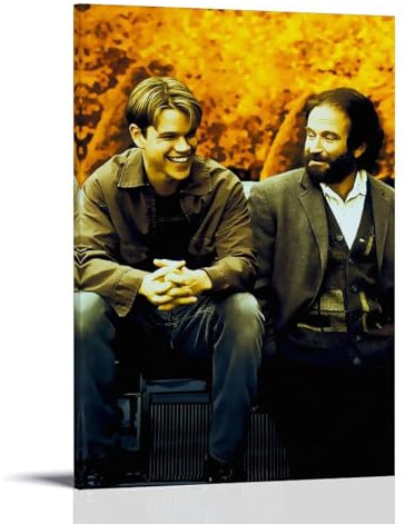 ZBSXLBNG Good Will Hunting Movie Poster Dekorative Malerei Leinwand Wandkunst Wohnzimmer Poster Schlafzimmer Malerei 12x18inch(30x45cm)