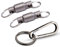 FYOBOT 3pcs Porte-Clés à Dégagement Porte-Clés à Clip Pivotant en Titane avec Mousqueton en Titane et Porte-Clés