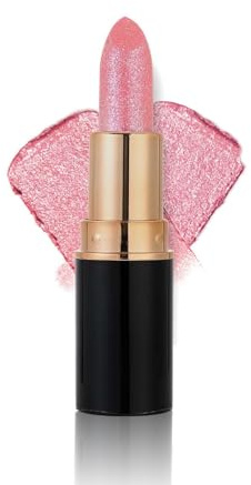 Rouge à Lèvres Pailleté Diamant, Gloss MéTallique Nacré, Rouge à Lèvres MéTallique Pour Femmes, Formule Hydratante, Longue Tenue, Waterproof Et Sans Bavures (#02)