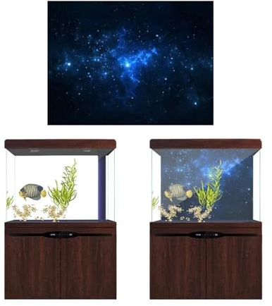 HUDFVIOI Aquarium rückwand PVC-Kleber, Aquarium-Hintergrund, Poster, Hintergrund, Dekorationspapier (61 x 41 cm) zur Dekoration