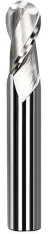 1/5/10 Stück 2-Schneiden-Kugelfräser aus Hartmetall, R0,5, R1, R2, R3, R4, R5, for CNC-Fräsen von Holz und Aluminium(5PCS,R4X8DX60L)