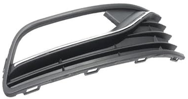 Nieren Grill Kühlergrill Für POLO 6R 2014 2015 2016 2017 6C0854661B 6C0854662B Frontstoßstange Mit Nebelscheinwerfer Kühlergrillabdeckung Galvanisierte Silberne Zierleiste(Right Passenger Side)