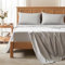 Comfort Spaces King Cooling Sheets, Moisture Wicking Coolmax Sheets, Soft, Colorfast Sheet Set, Cooling Bed Sheets for Hot Sleepers, Elastic Deep Pocket Fits Up to 16 inch Mattress, King Grey 4 Piece