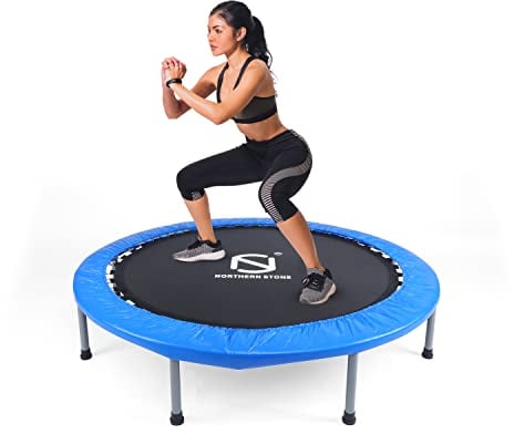 NORTHERN STONE Premium Fitness Trampoline Aerobic Exercise Rebounder 48