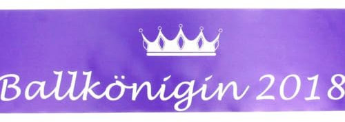 Schärpe für sie oder ihn mit Ihrem individuellen Aufdruck in vielen Farben und für jeden Anlaß: JGA, Baby-Shower, Silber-Hochzeit, die Nr. 1 in Qualität und Individualsierung, Farbe:lila