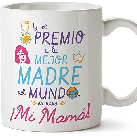 MUGFFINS Tazas para Mamá – Premio a la mejor madre (Modelo 3) – Regalos para el día de la Madre/Desayunos originales