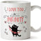 MUGFFINS Love Mug -I Love You to Infinity - Anniversary/Valentine's Day Gift for Special Friends/Couples - Tea/Coffee Ceramic Cup 11oz