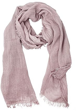 JOPHY & CO. Sciarpa Donna Uomo Elegante Leggera Morbida a Stola Rettangolare in Fibra di Bambù a Tinta Unita o Fantasia Colori (Rosa Antico)