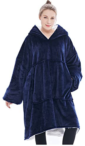 Übergroße Hoodie Sweatshirt, Original Decke Sweatshirt, super weiche gemütliche warme komfortable Riesen-Hoodie, Geeignet Kapuzenpullover für Erwachsene, Männer, Frauen, Jugendliche