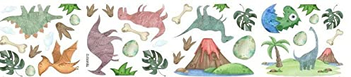 Dinosaurier Wandtattoo 37 Wandsticker Kinderzimmer Aufkleber Fensterbilder Dekoration farbig