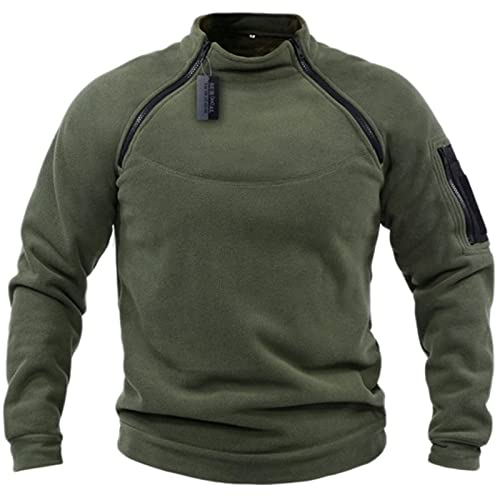 Giacca da Uomo in Pile da Combattimento Militare Giacca da Uomo Tattica da Uomo Tuta in Pile da Esterno Vintage