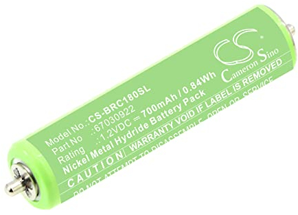JIAJIESHI Battery 700mAh / 0.84Wh,Replacement Battery Fit for Braun 1000, 10B, 150S-1, 170, 1715, 1735, 1775, 180, 190s, 190S-1, 195S, 195s-1, 197S, 197s-1, 199, 199S, 199s-1, 2000, 20B, 20s,