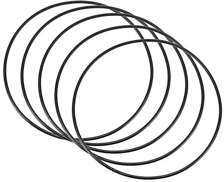 QUARKZMAN 5 Stücke Nitrilkautschuk Dichtung Gummiringe 150mm x 143,8mm x 3,1mm für Wasserhahn Klempner Reparatur Dichtung Verbindung, Schwarz