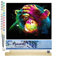 Figured'Art Peinture par Numéro Adulte Singe coloré - Activité Manuelle Kit de Loisir Créatif DIY Numéro d'Art Complet - 40x50cm avec châssis en bois à monter