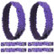 GORGECRAFT 12-Teiliges Pailletten-Stirnband Elastisch Leuchtend Dehnbar Glitzernd Modisch Verstellbares Haarband Zubehör-Set Für Damen Sport Tanz Party Teams Geschäft (Lila)