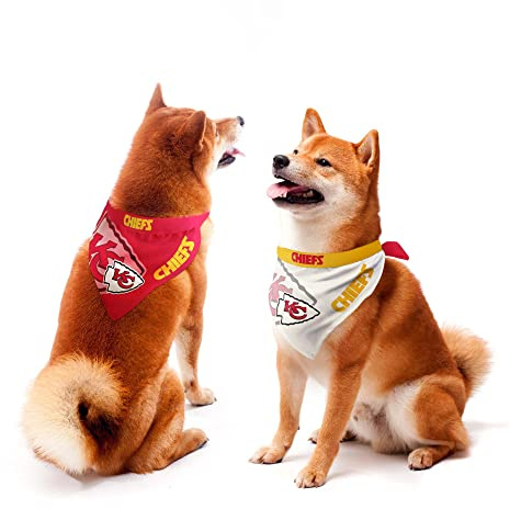 Littearth NFL Kansas City Chiefs Home and Away Pet Bandana Set