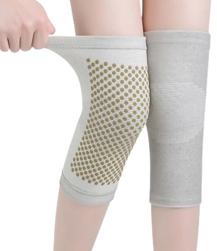 Ginocchiere Autoriscaldanti, Ginocchiera Riscaldata, Ginocchiera Autoriscaldante, Ginocchiere Termiche, Adesivi per Ginocchio Moxibustione, Ginocchio Riscaldato per Alleviare lo Stress, Grigio