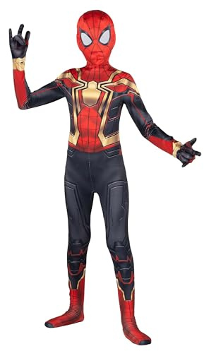 Marvel Classic Kids Zentai Spider-Man Costume Integrated Halloween Iron Spider Man Costume
