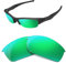 HiCycle2 Verres de rechange polarisés miroir pour lunettes de soleil Oakley Flak Jacket - Plusieurs options, Vert, 55mm