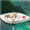 VBVARV Schwimmender Tabletttisch Pool, 80 X 60 cm GroßE Schwimmende Poolwanne, Serviertablett Rattangeflecht, Schwimmendes Tablett Servieren GeträNken Am Pool, Brunch, Essen Auf Dem Wasser,A