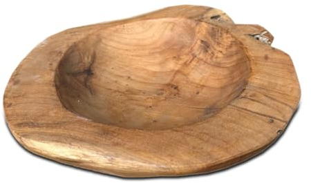 Amago home Teakholz Schale Ø 25 cm Einzigartiges Naturprodukt aus Wurzelholz