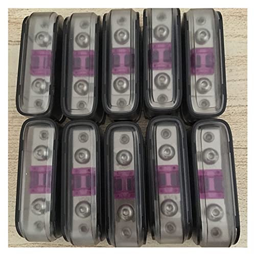 TBMRSKKN 10 Teile/LOS Mini ANL Sicherungshalter Anschraubsicherung Kfz-Sicherungshalter Schmelzlot mit Sicherung 20A bis 100A Ersatzsicherung (Color : with 10pcs 80a Fuse)