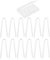 VEGCOO 12 PCS Hearing Aid Tubes, Soft Flexible PVC BTE Earmold Hearing Aid Tube, R Type Lightweight Hearing Aid Tubing Replacement Transmitting Clear Sound per Most Hearing Aids (3.1x2.0mm)