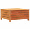 QJBSAVVA Lounge Sessel Outdoor Terassenmöbel Außen Lounge Sofa Outdoor Balkon Sofa - Gartenhocker mit Kissen Wachsbraun Massivholz Kiefer für Garten Innenhof Balkon Schwimmbad