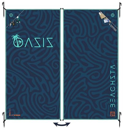 ESSENZZ Beachsta - Innovatives Mikrofaser Badetuch groß / 2X Strandtücher - 2er Set Badehandtuch groß 90x180 = Strandtuch XXL 170x180 Stranddecke Strandmatte