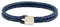 BOSS Jewelry armband für Herren Kollektion SEAL mit Blauem Leder und Edelstahlverschluss in Roségold - 1580668M