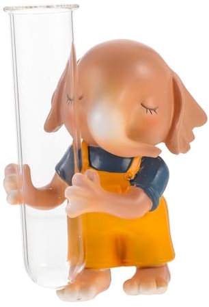 VICASKY Tierfigur Mit Glasröhre Hydrokultur-blumenvase Einfache Vase Durchsichtige Vasen Glasflaschenvase Hohe Glasvasen Vasenaufsätze Blumenvasen Aus Glas Große Glasröhre Einzelne