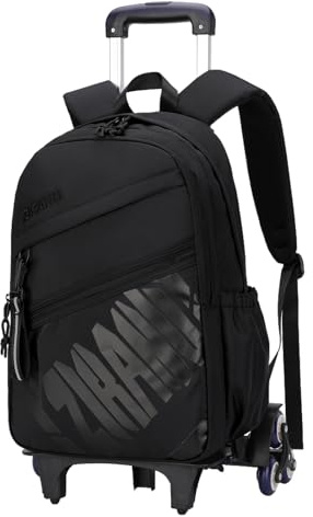 Schulrucksack Teenager Rucksack mit Rollen Kinder Schultasche Trolley Schulranzen mit Rollen Jungen 47x30x18cm