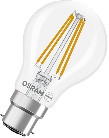 Osram LED-Lampe Star Classic Kolben Filament 5,9W Klar B22d | LED Star Classic A 60 Filament, LED Lamps, klar, 60 mm dia, 15000 h, 1-Pack