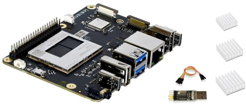 youyeetoo Rubik Pi 3 – Qualcomm QCS6490-Entwicklungsboard, 12 Tops AI, 8 GB RAM, 128 GB UFS, Multi-OS-Unterstützung, USB 3.1, für IoT- und KI-Projekte (Basis-Kit)