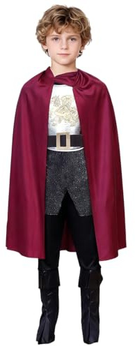 YOOJIA Barn cosplay-kostym för flickor Dressing Up King Set, Vit svart C, 8-9 ans