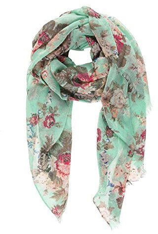 MELIFLUOS DESIGNED IN SPAIN Schal für Frauen, leichte Blumenblumenschals für Frühling, Frühling, Herbst, Winter, Schal, Wickeln (P010-5)
