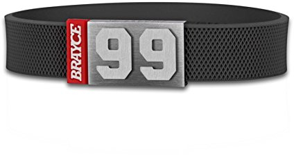 BRAYCE® Eishockey Armband im Puck Style mit Deiner Trikot Nummer 00-99 I Hockey Trikot am Handgelenk personalisierbar & handgemacht