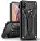 MILAN NICE Phone Case for iPhone XS/iPhone X Heavy Duty Protective Hard Cover Shockproof Certified with Drop Tested with Smartphone Kickstand (Black)