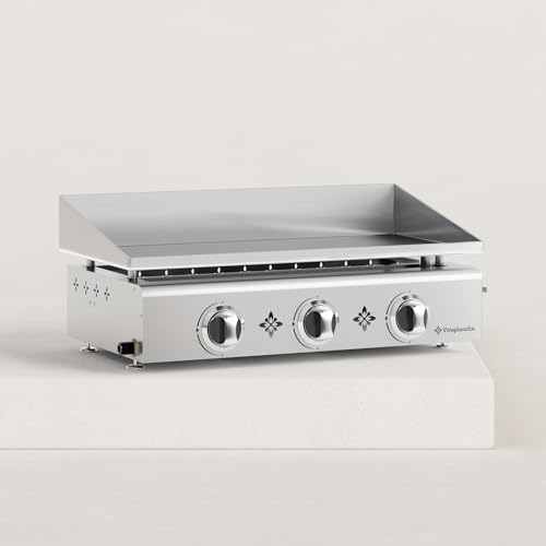 Vivaplancha Plancha Gas pimientos – Todo Acero Inoxidable, 3 quemadores, 7,5 kW