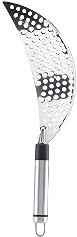 Crescent Shape Stainless Steel Pot Strainer, Multi-Purpose Fry Drainer & Food Strainer for Home Kitchen