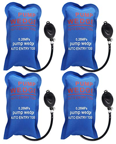 WANYIG 4 Stücke Montagekissen Luftkissen Air Wedge Pump Wedge Pneumatikspanner Montage Luftkissen Spreizkissen Auto Montagehilfe Fenster (Kleines Rechteckc)