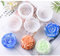 FineInno 4 Stück Blume Epoxidharz Formen Flower Resin Molds Kristall 3D Rosen Silikonformen Gießformen DIY Handwerk Seifen Kerzen