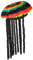 W WIDMANN MILANO Party Fashion 01899 - Rastamütze mit Dreadlocks, Rastafari, Hut, Kopfschmuck, Accessoire, Karneval, Mottoparty