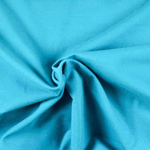 0,5m Baumwoll-Jersey uni Meterware Jersey-Stoff Öko-Tex zertifiziert Sommerstoff