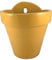 Maceta Colgar Pared Barro Esmalte Exterior (22 cms, Amarillo)
